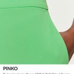 PINKO, zelené bavlnené nohavice, L/40/12