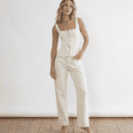 NASTY GAL, béžový rifľový top