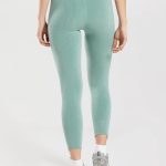 GYMSHARK, zelené legíny, XS/34/6