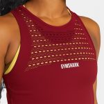 GYMSHARK, bordové tričko, XS/34/6