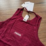 GYMSHARK, bordové tričko, XS/34/6