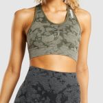 GYMSHARK, zelená podprsenka, XS/34/6