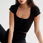 NASTY GAL, čierny top, viac veľkostí