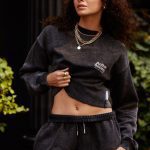 NASTY GAL, trendy cropped mikina, L/40/12